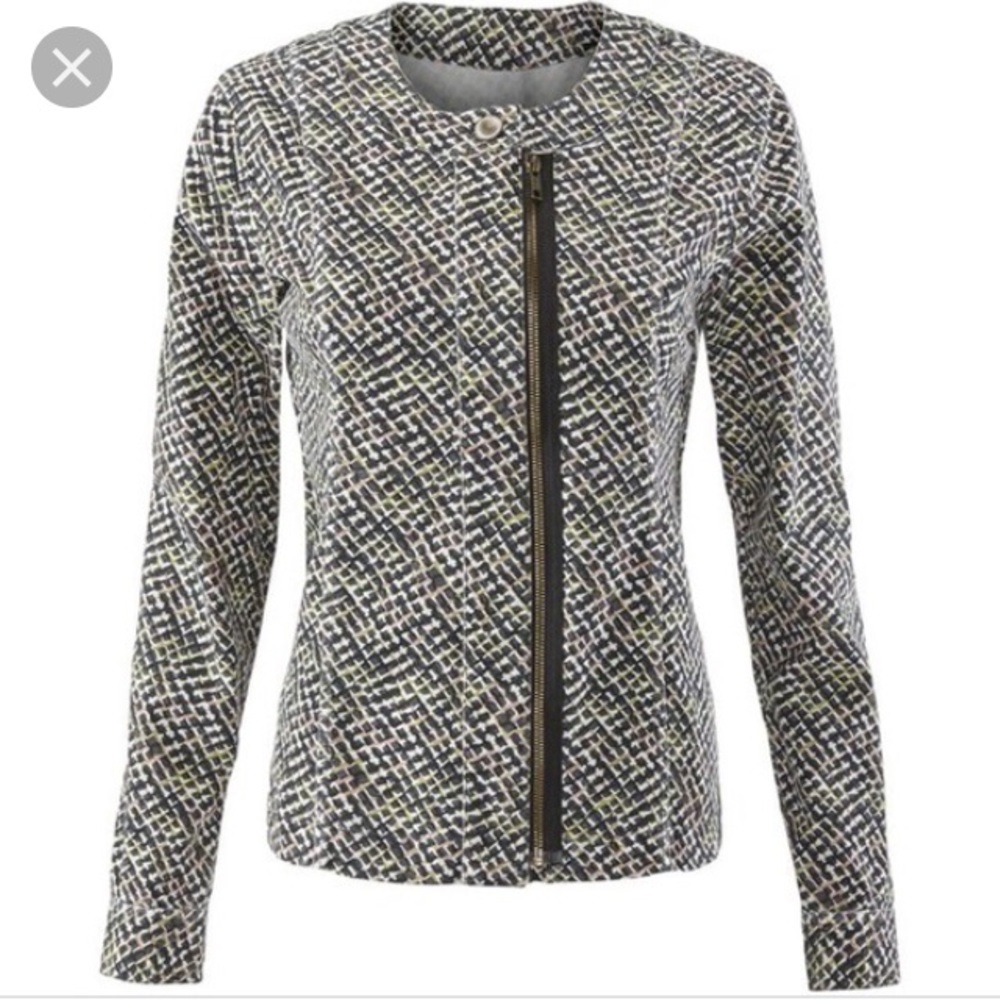 Cabi Cliffside Jacket Blazer Zip Structured S - image 2